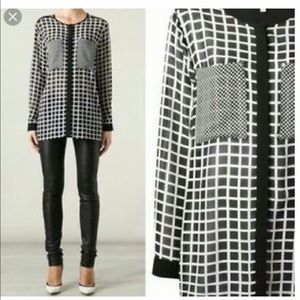 NWT Michael Kors tunic button down blouse
